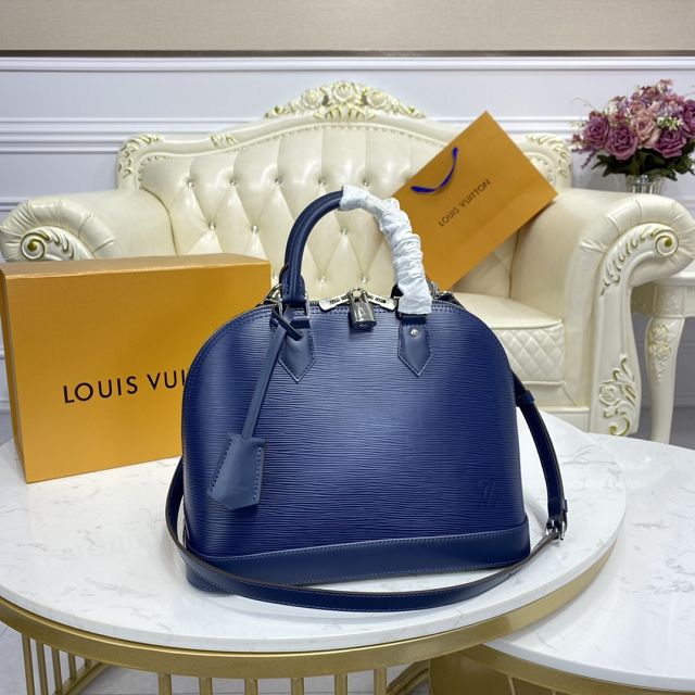 Louis vuitton original epi leather alma pm M40862 blue