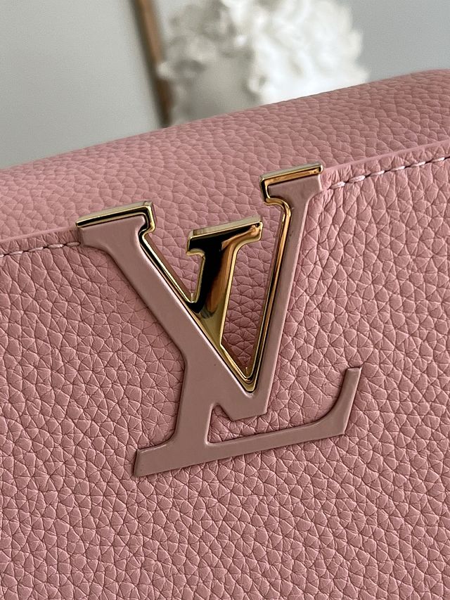 Louis vuitton original calfskin capucines mm handbag M48865 pink