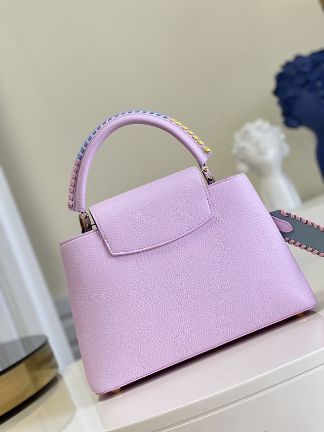 Louis vuitton original calfskin capucines mm handbag M57672 pink