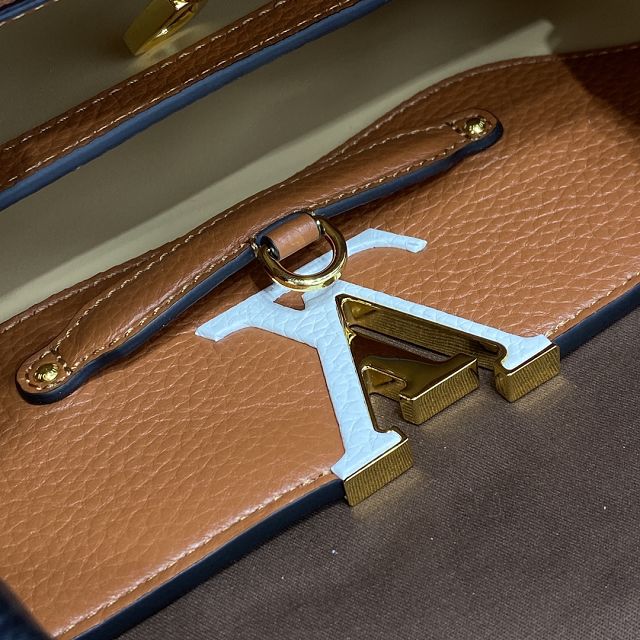 Louis vuitton original calfskin capucines mm handbag M58610 caramel