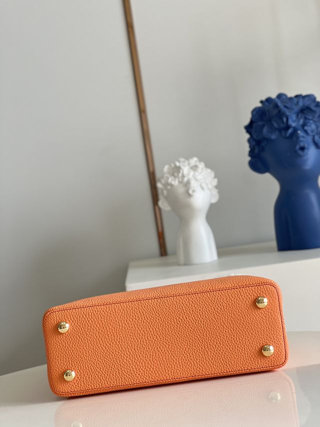 Louis vuitton original calfskin capucines mm handbag M59073 orange