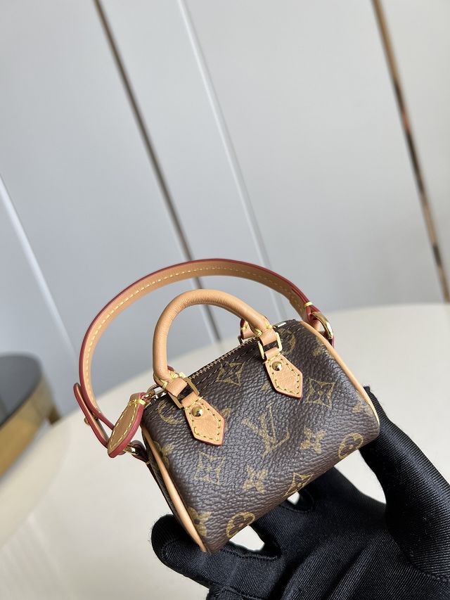 Louis vuitton original monogram micro speedy bag charm M00544 