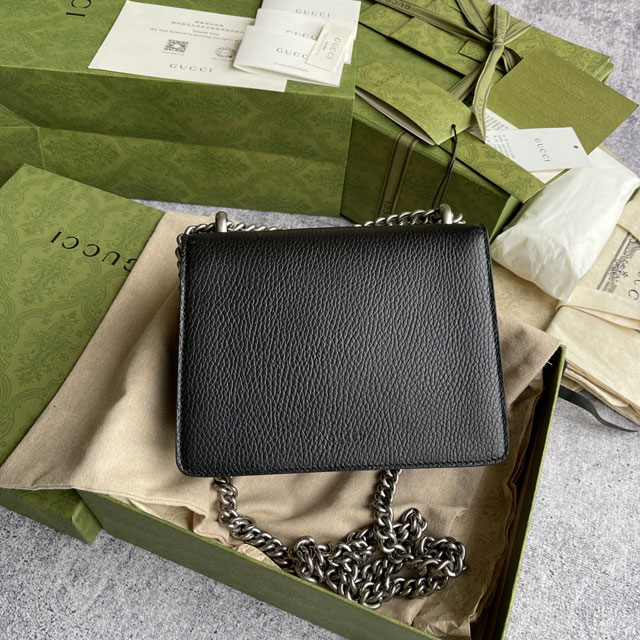 Top GG original calfskin dionysus mini shoulder bag 421970 black