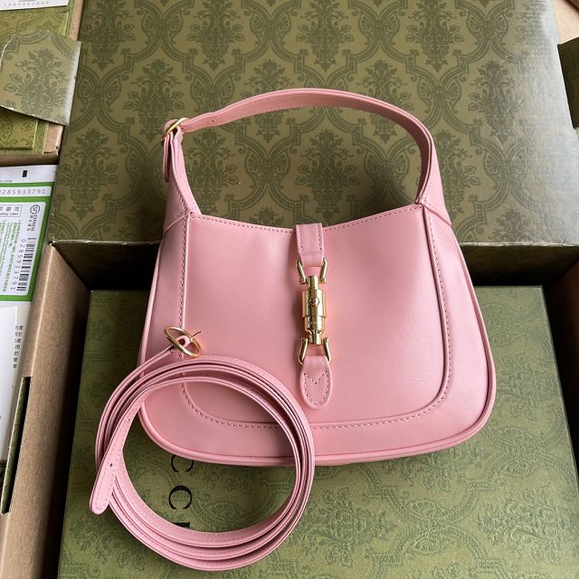 Top GG original calfskin jackie 1961 mini shoulder bag 637091 pink