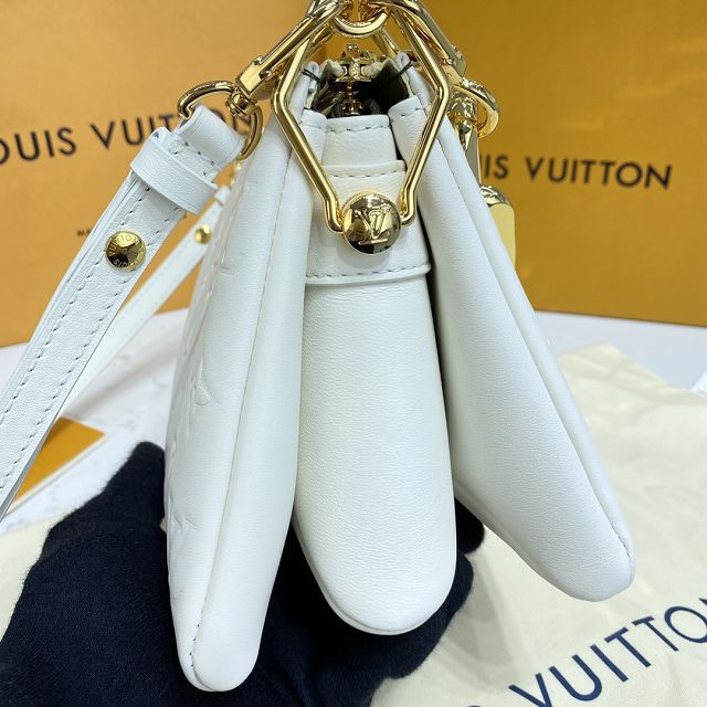 Louis vuitton original lambskin coussin BB M20574 white