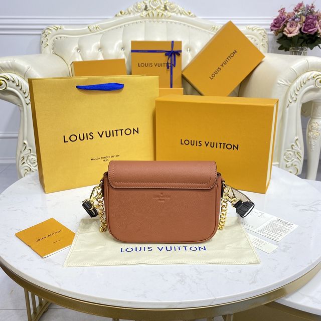 Louis vuitton original calfskin lockme tender bag M59491 brown