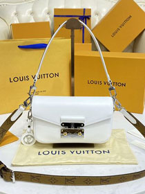 2022 Louis vuitton original calfskin swing handbag M20395 white