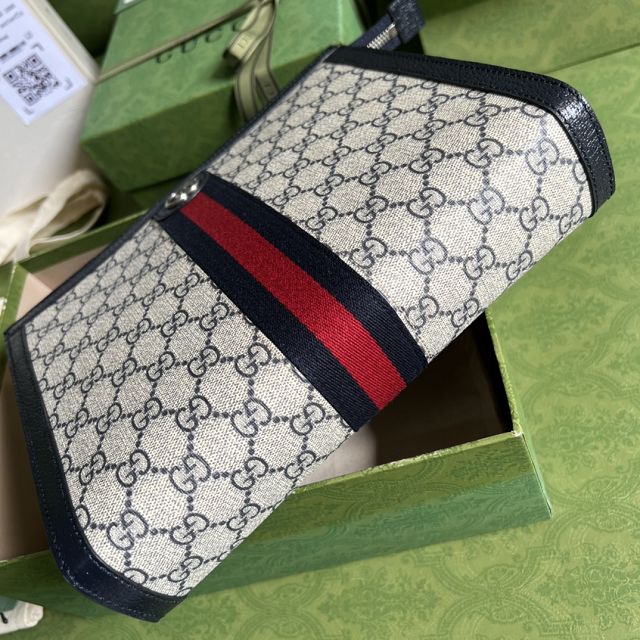 GG original canvas ophidia pouch 625549 navy blue