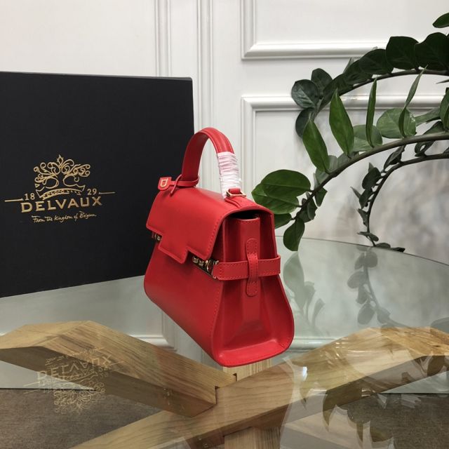 Delvaux original box calfskin tempete pm bag AA0505 red