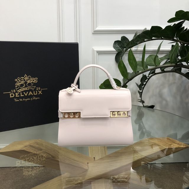 Delvaux original box calfskin tempete pm bag AA0505 white