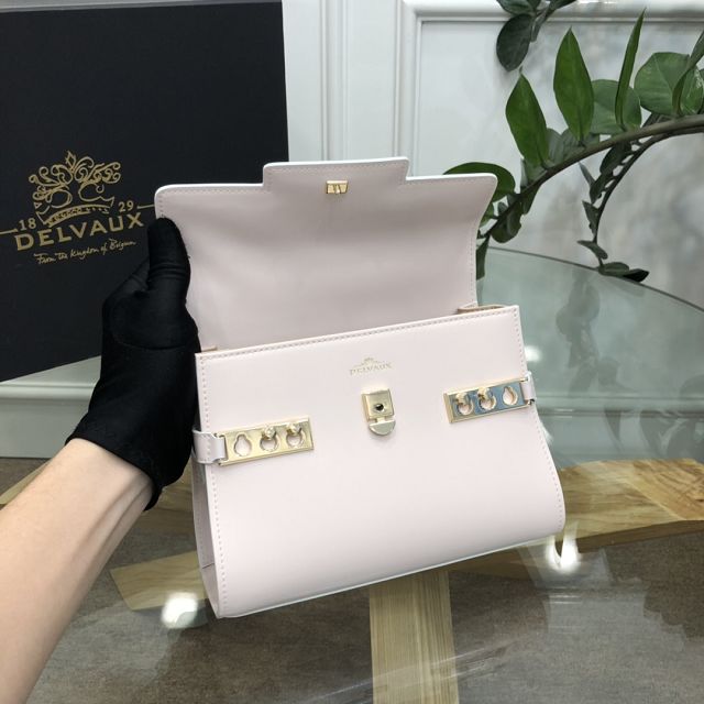 Delvaux original box calfskin tempete pm bag AA0505 white