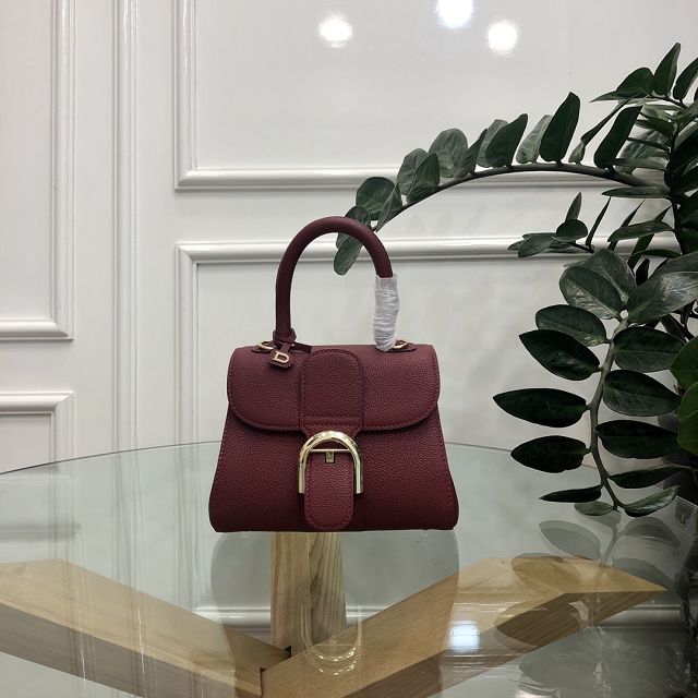 Delvaux original grained calfskin brillant mini bag AA0406 bordeaux