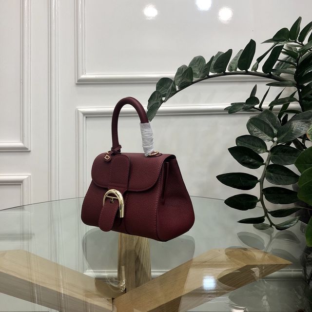 Delvaux original grained calfskin brillant mini bag AA0406 bordeaux