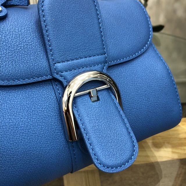 Delvaux original grained calfskin brillant mini bag AA0406 blue