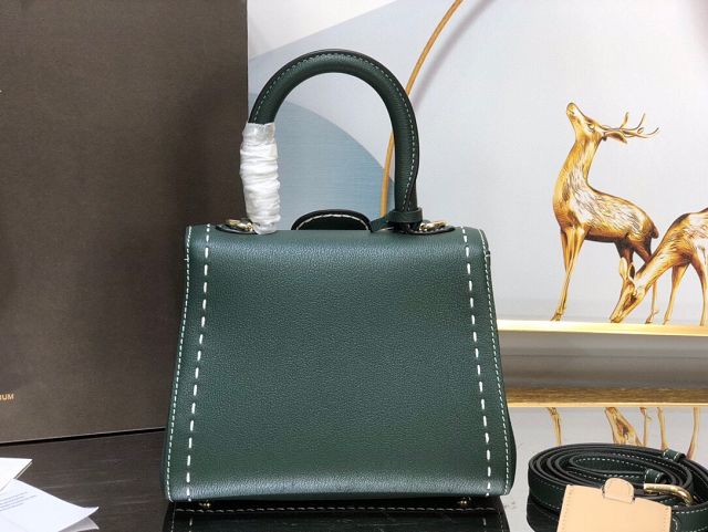 Delvaux original grained calfskin brillant mini bag AA0406 emerald green