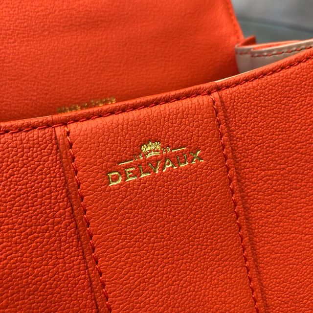 Delvaux original grained calfskin brillant mini bag AA0406 orange