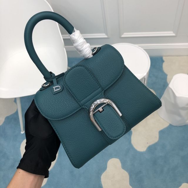 Delvaux original grained calfskin brillant mini bag AA0406 peacock green