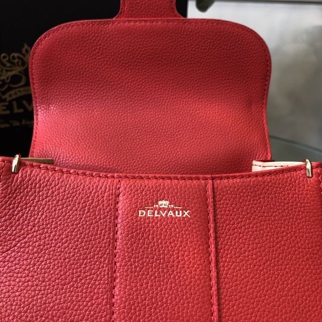 Delvaux original grained calfskin brillant mini bag AA0406 red