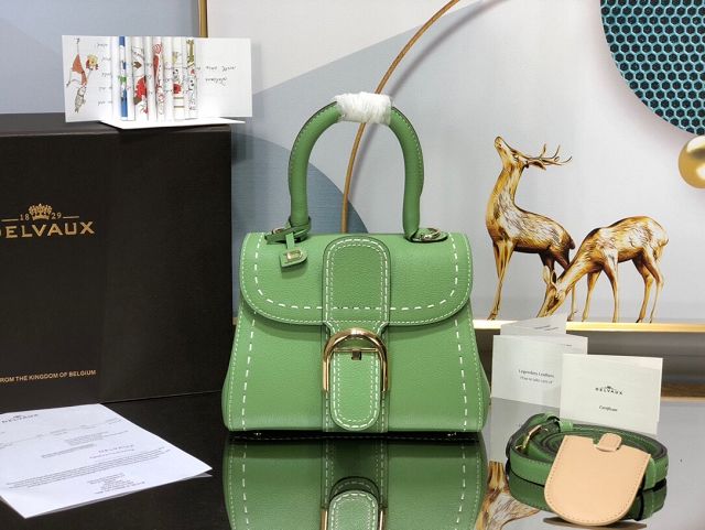 Delvaux original grained calfskin brillant mini bag AA0406 vert criquet