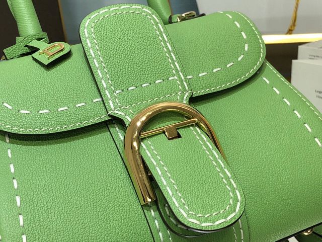 Delvaux original grained calfskin brillant mini bag AA0406 vert criquet