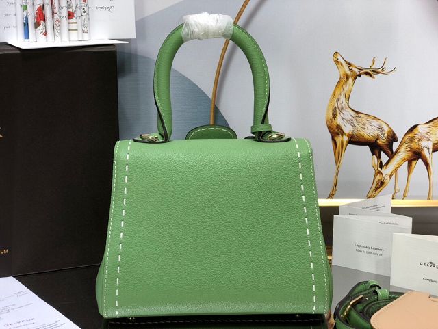 Delvaux original grained calfskin brillant mini bag AA0406 vert criquet