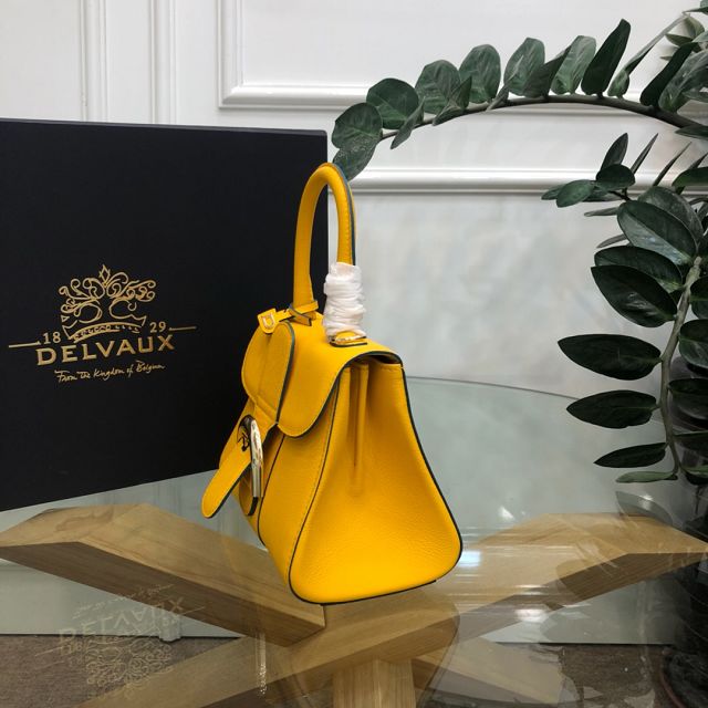 Delvaux original grained calfskin brillant mini bag AA0406 yellow