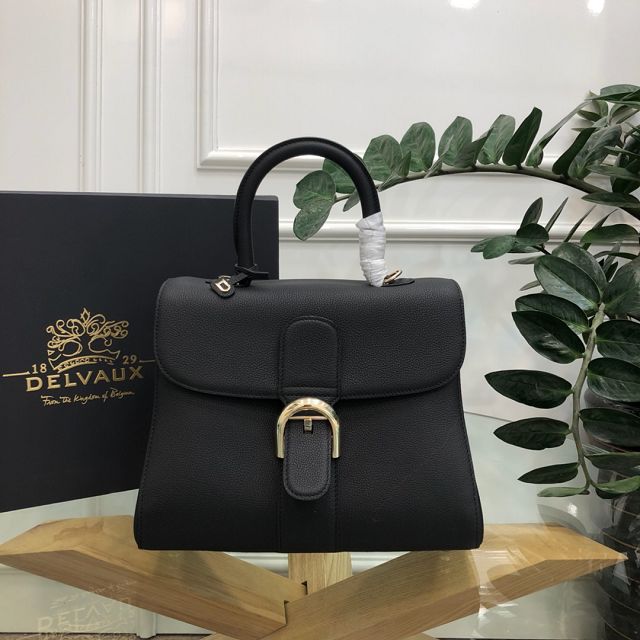 Delvaux original grained calfskin brillant bag MM AA0555 black