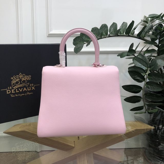 Delvaux original grained calfskin brillant bag MM AA0555 pink