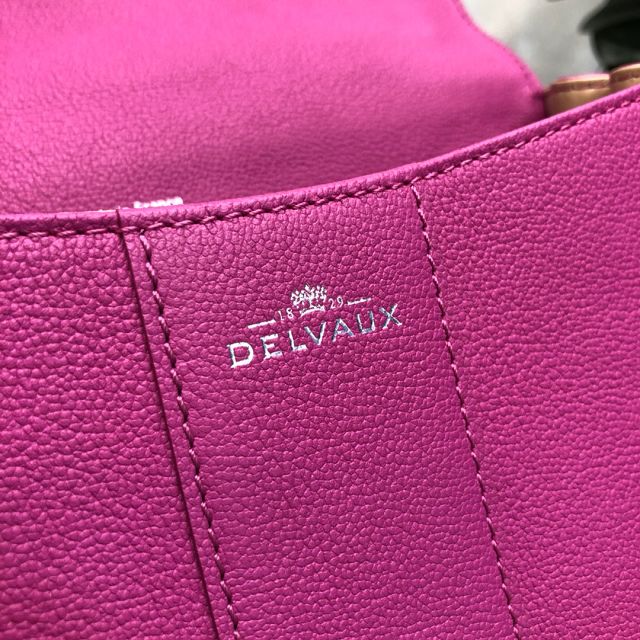 Delvaux original grained calfskin brillant bag MM AA0555 rose magnolia