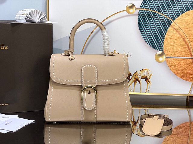 Delvaux original grained calfskin brillant bag MM AA0555 sand