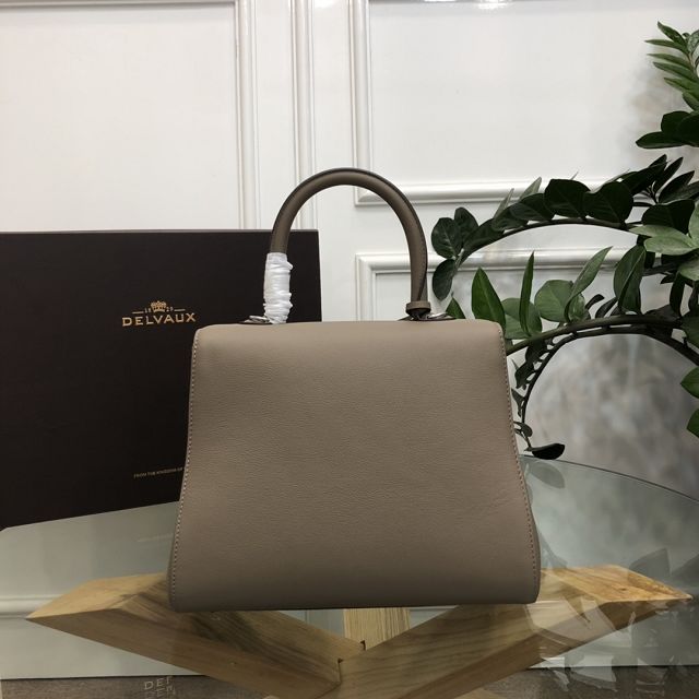 Delvaux original grained calfskin brillant bag MM AA0555 taupe