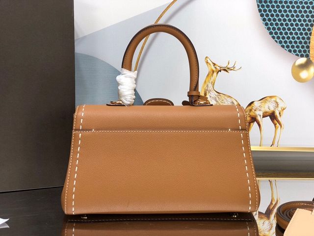 Delvaux original grained calfskin brillant small bag AA0417 caramel