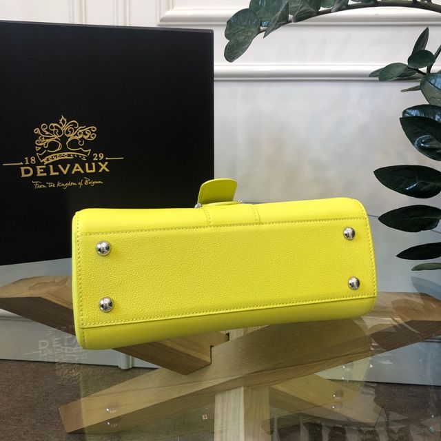 Delvaux original grained calfskin brillant small bag AA0417 lemon yellow