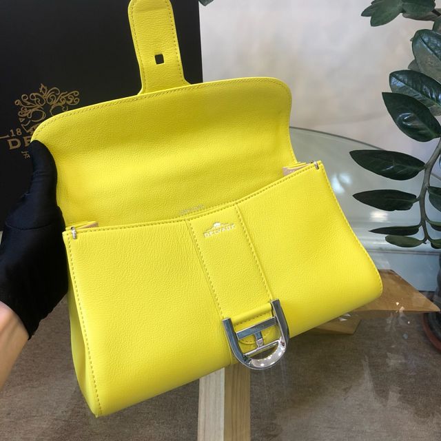 Delvaux original grained calfskin brillant small bag AA0417 lemon yellow