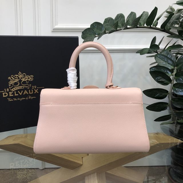 Delvaux original grained calfskin brillant small bag AA0417 nude