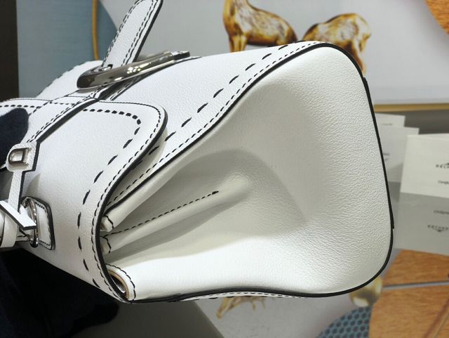 Delvaux original grained calfskin brillant small bag AA0417 white
