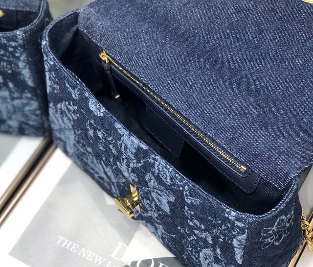 Dior original denim medium caro bag M9242 blue