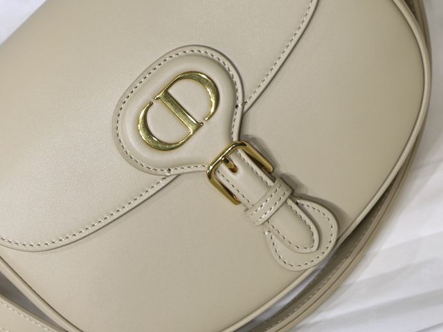 Dior original box calfskin medium bobby bag M9319 light gray