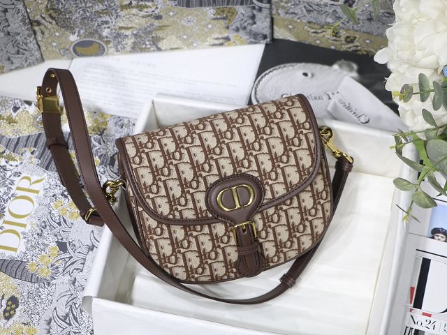 Dior original canvas medium bobby bag M9319-2 brown