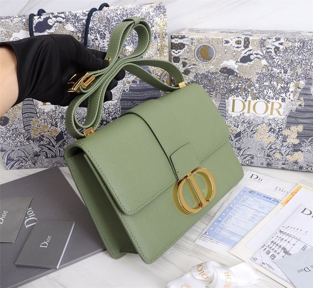 Dior original grained calfskin 30 montaigne bag M9203 green