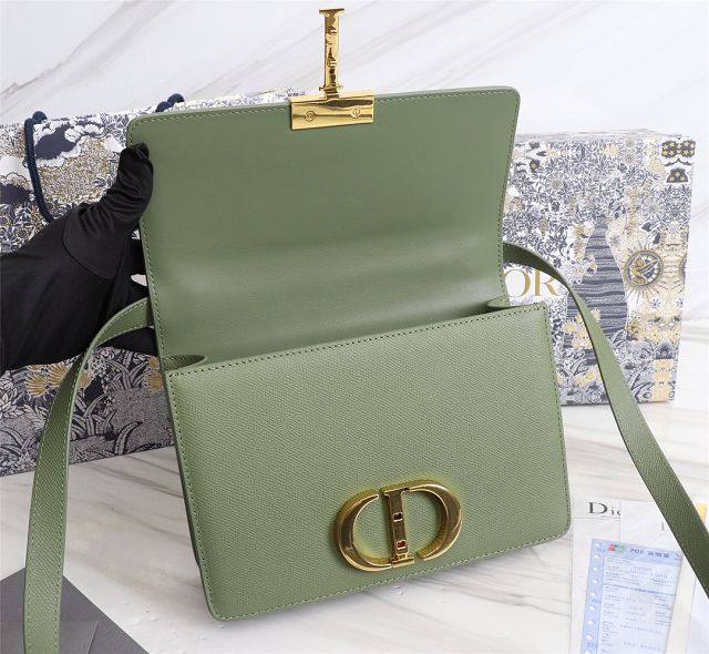 Dior original grained calfskin 30 montaigne bag M9203 green