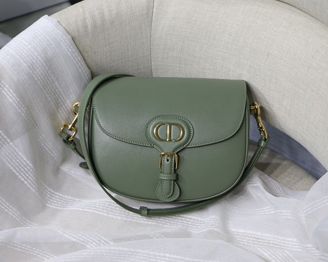 Dior original box calfskin medium bobby bag M9319 green