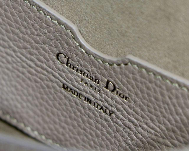 Dior original grained calfskin medium bobby bag M9319 gray