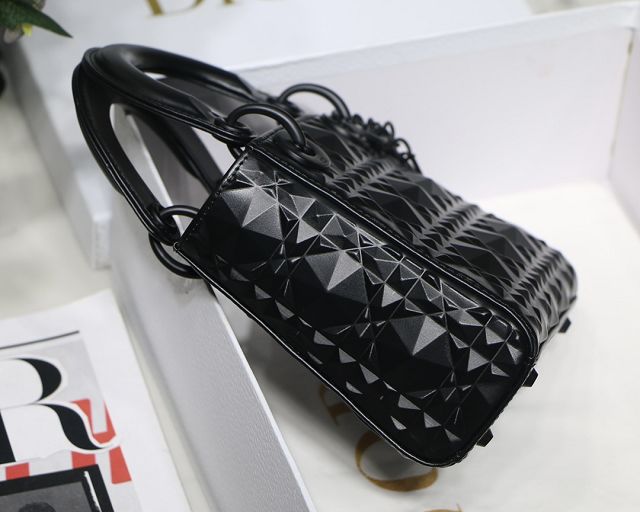 Dior original calfskin mini lady dior bag M0505S black