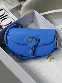 Dior original box calfskin bobby east-west bag M9327 blue