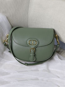 Dior original box calfskin medium bobby bag M9319 green