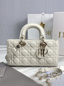 Dior original lambskin lady D-Joy bag M0540C white