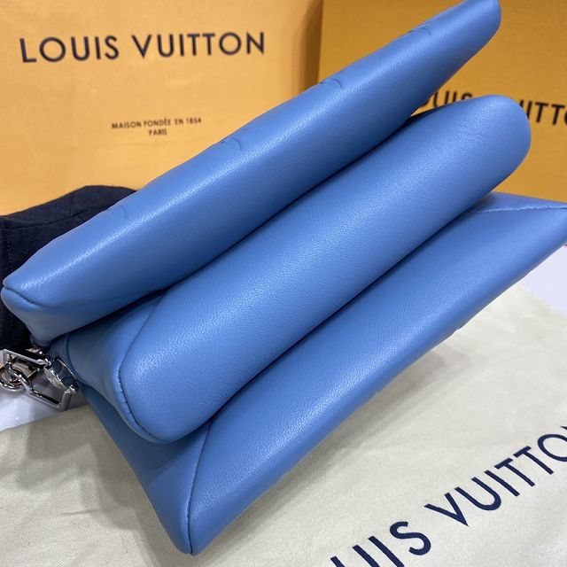 Louis vuitton original lambskin coussin BB bag M20574 blue