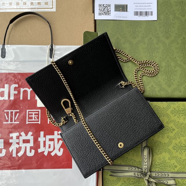 GG original calfskin diana mini bag 696817 black