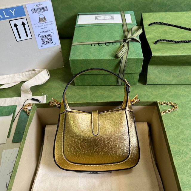 GG original calfskin jackie 1961 mini bag 675799 gold